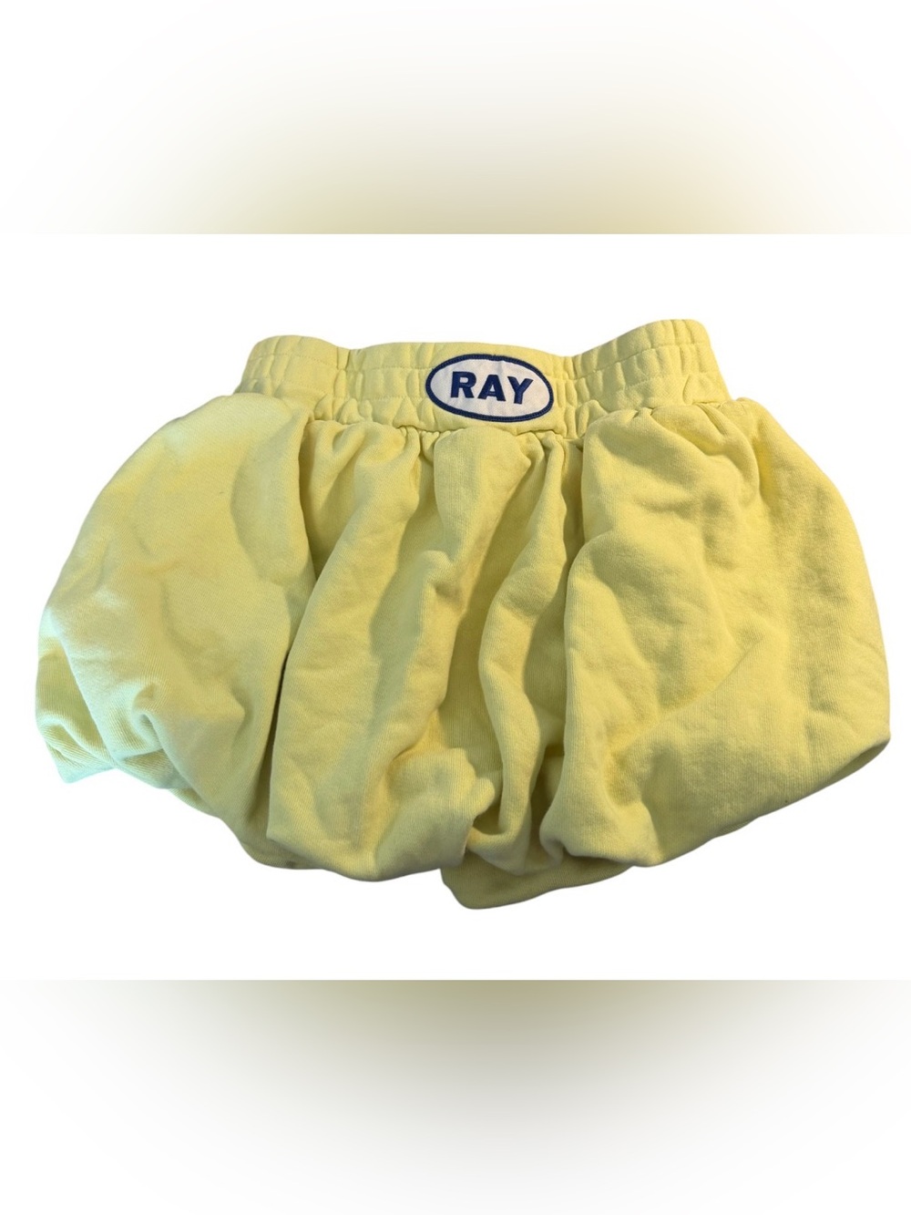 RAY Yellow 🔥 Bubble Skort Shorts Size Small Cotton Built In Shorts Trendy - Picture 2 of 6